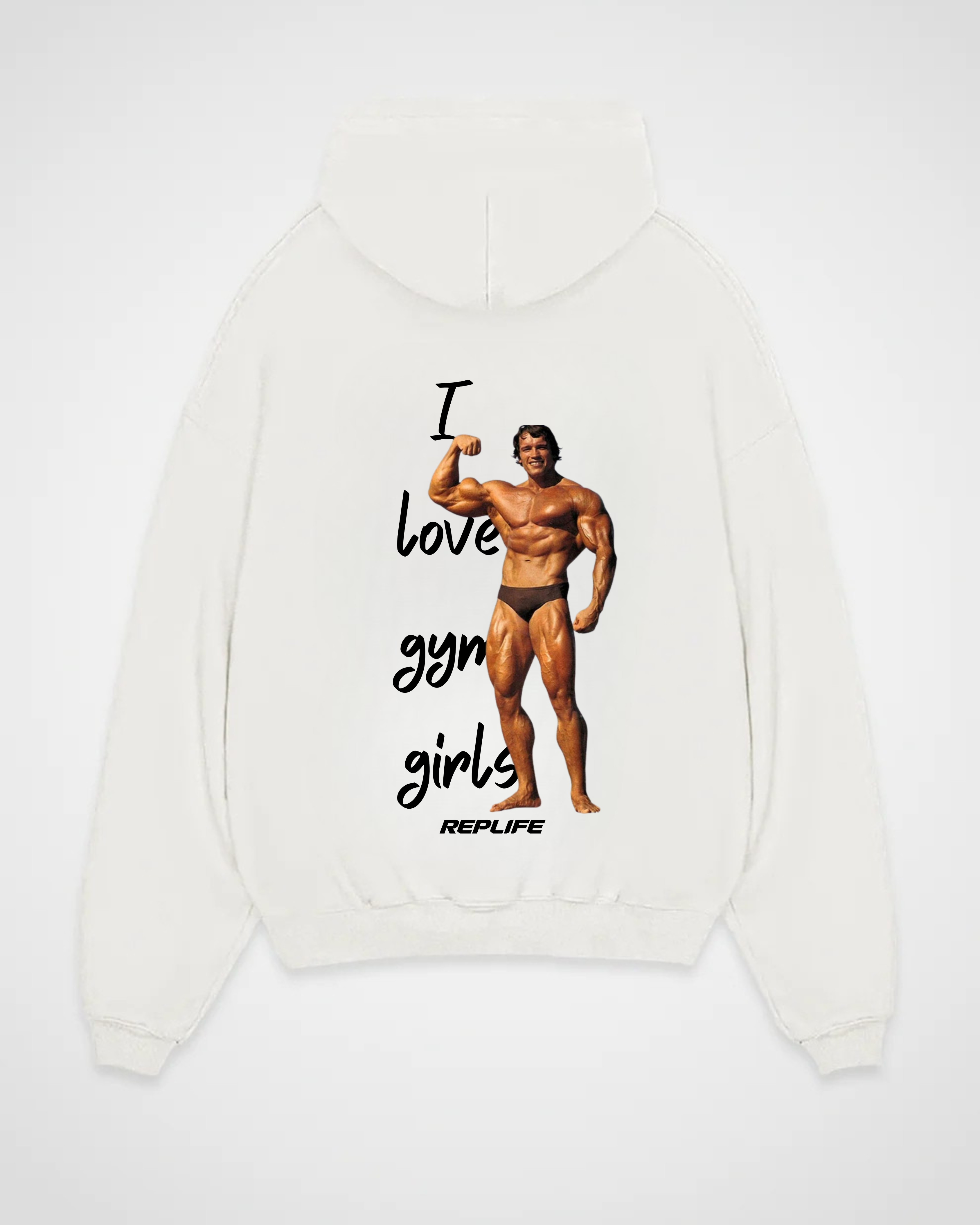 I love Gym Girls Arnold Oversized Hoodie
