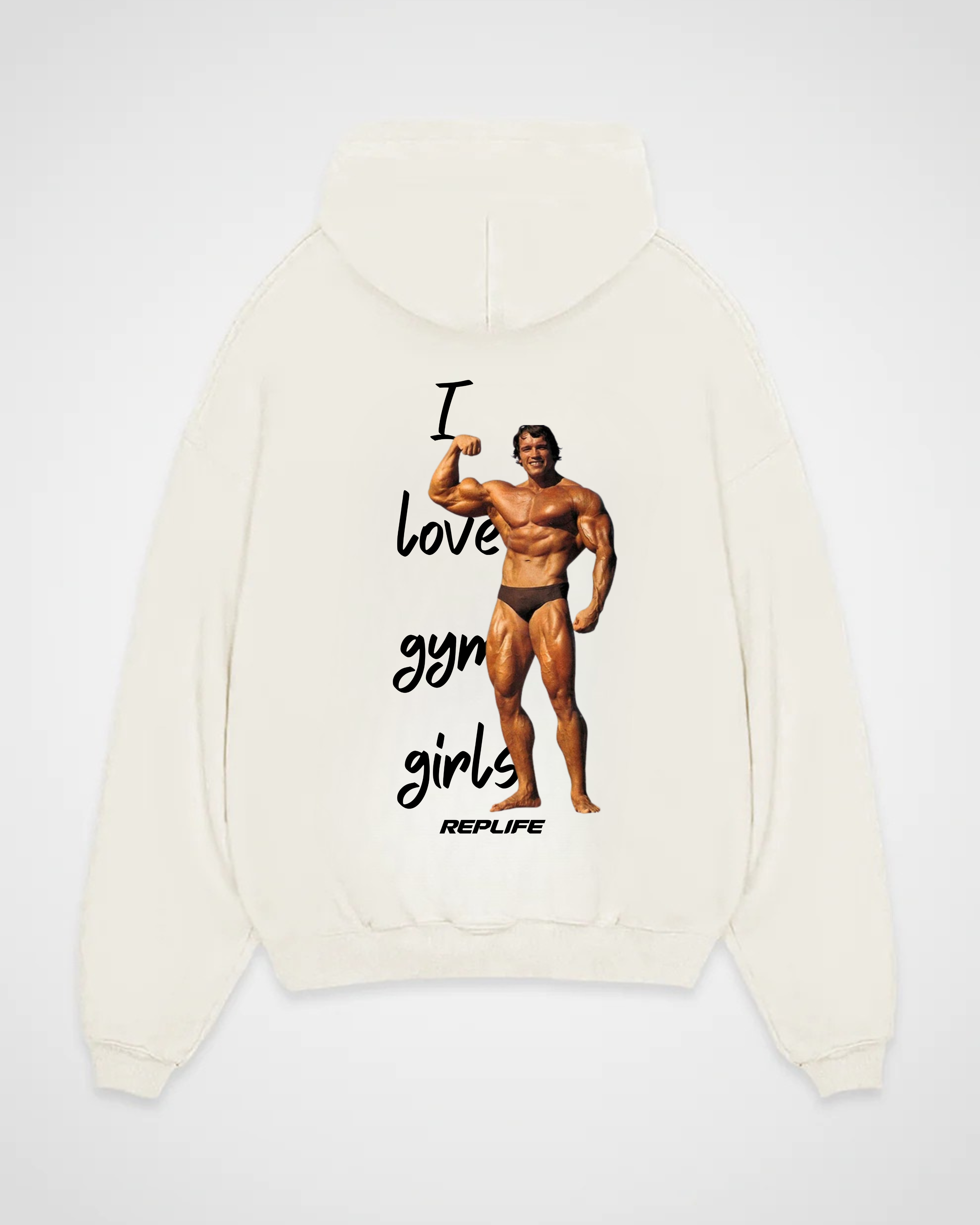 I love Gym Girls Arnold Oversized Hoodie